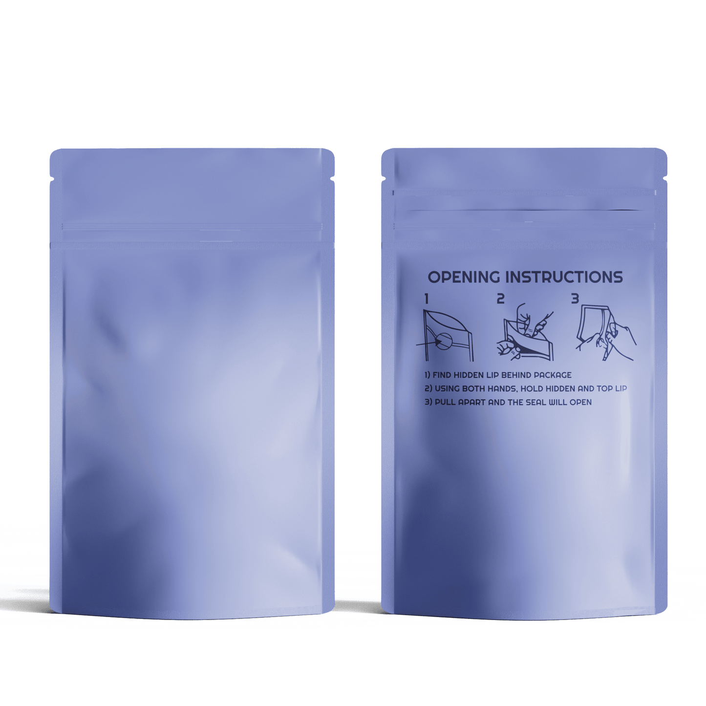 Custom logo 1/2oz child-proof smell-proof pouch for flower