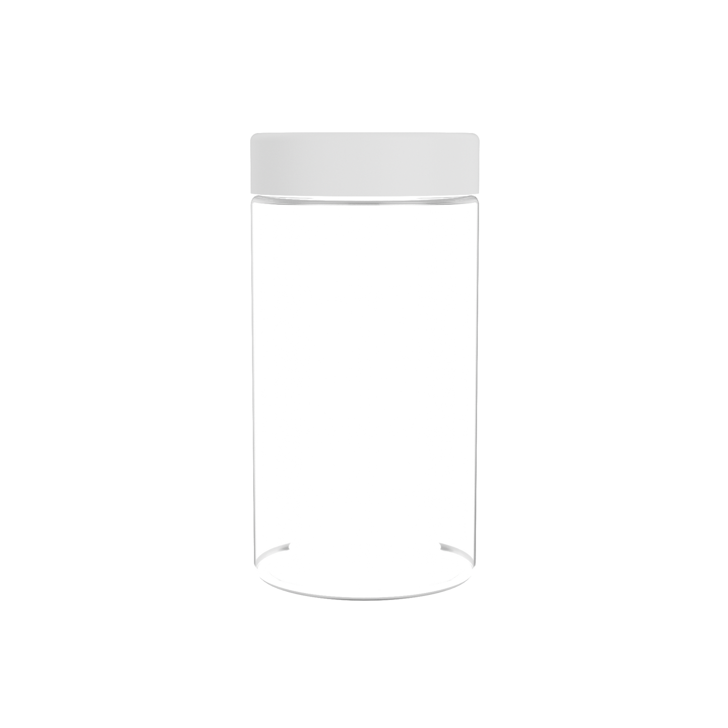 Round cannabis jar with certified child-resistant closure