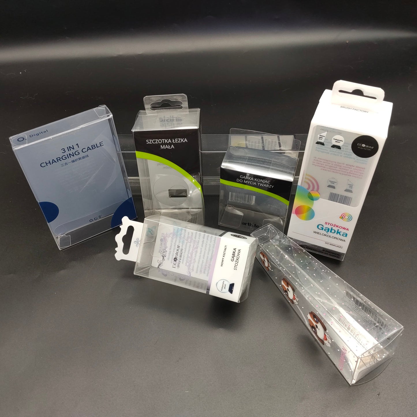 Custom Clear PET Folding Box for Electronics & Retail Products