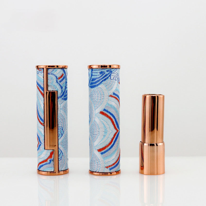 High-End Leather Press Lipstick Tube – Custom Logo Available