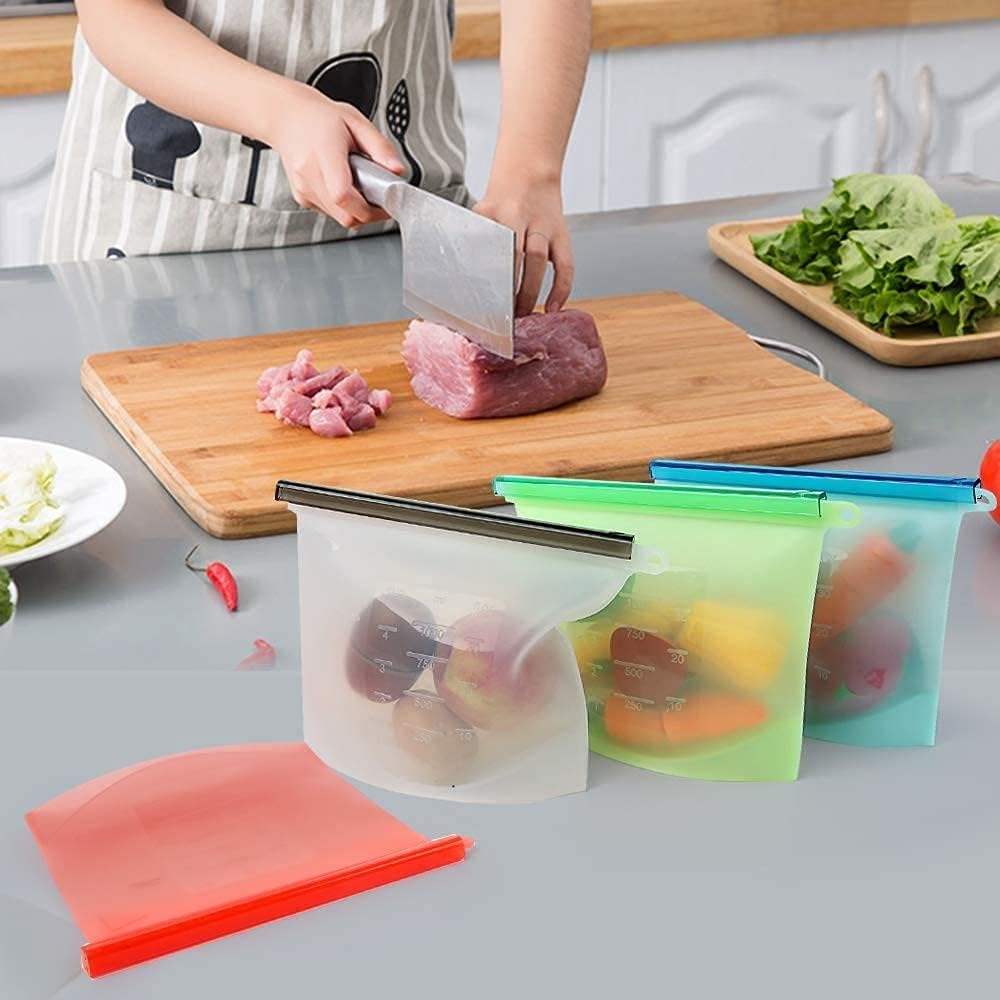 Reusable Silicone Food Storage Bag – Eco-Friendly, Freezer-Safe, BPA-Free