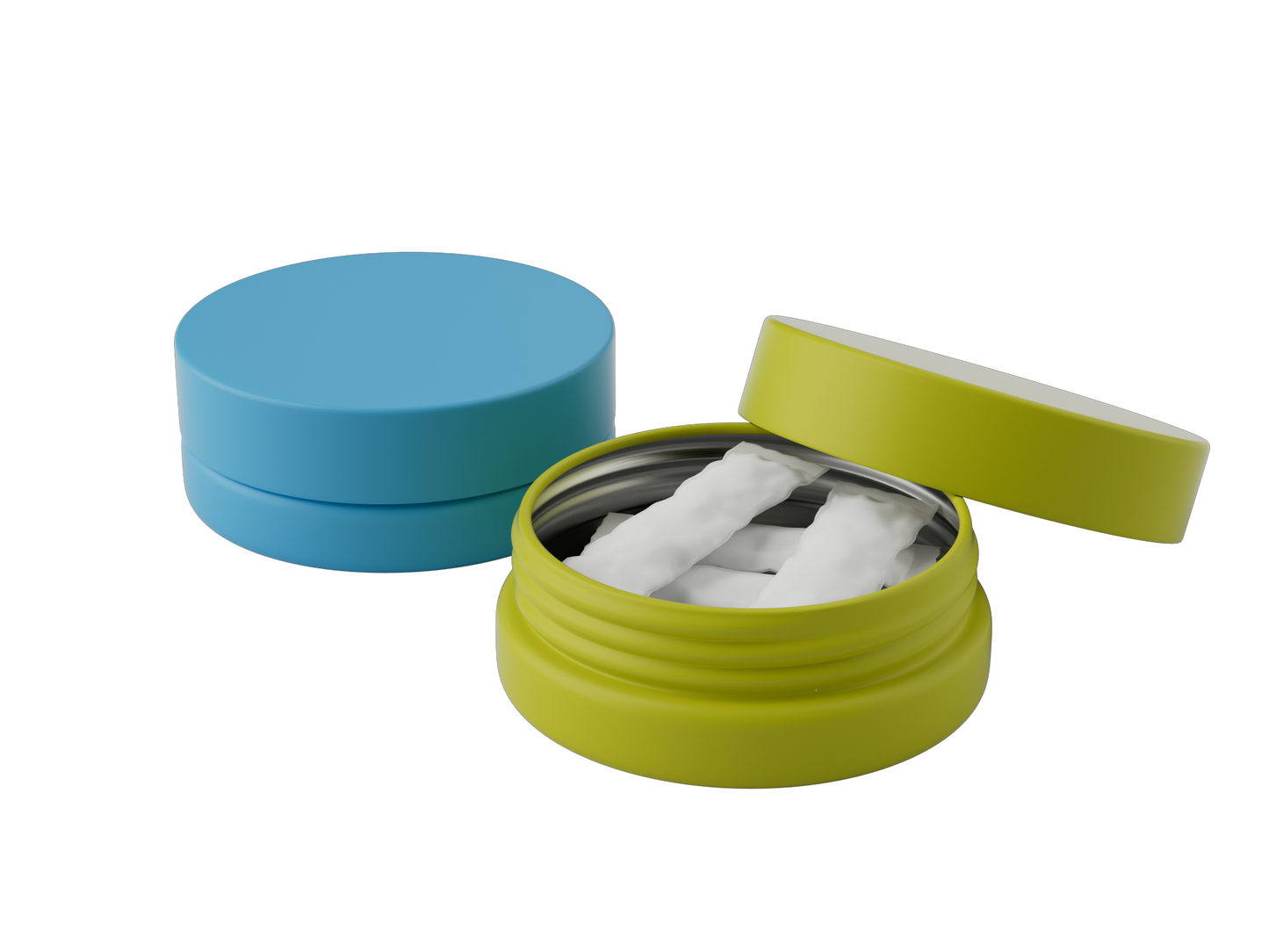 Tamper-evident round tin for THC products