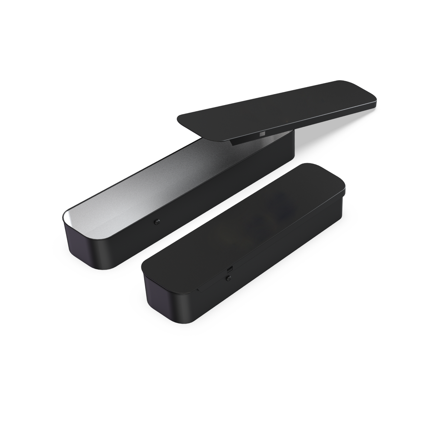 Slim rectangular tin for cannabis joints