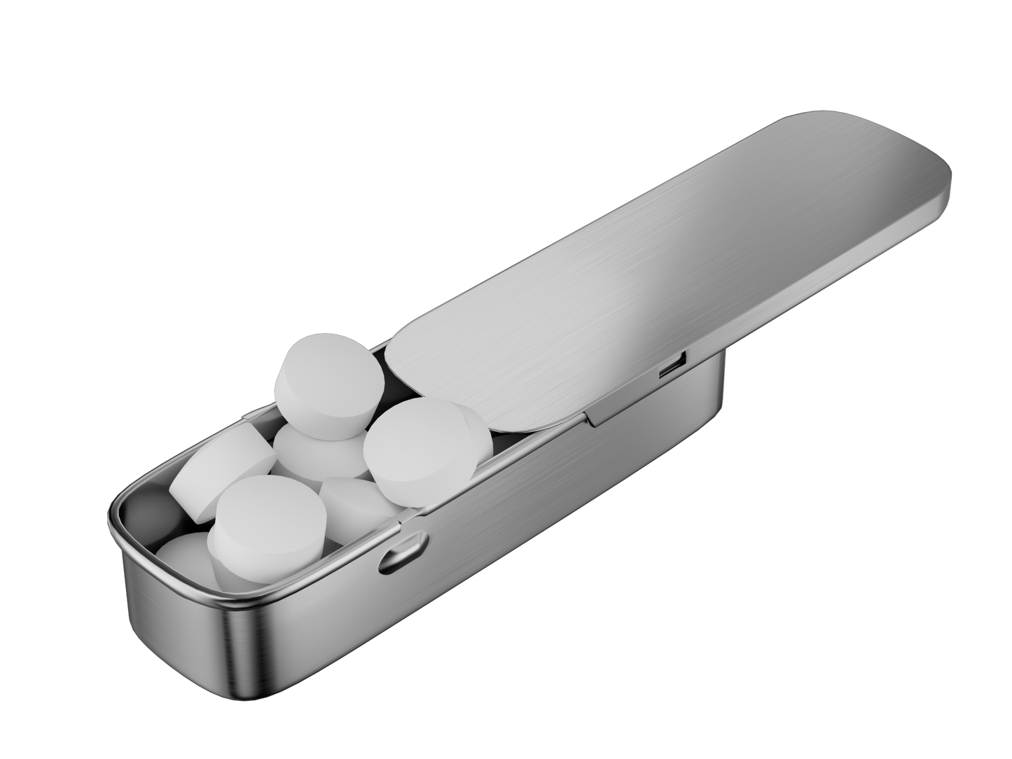 Branded child-resistant metal slide box