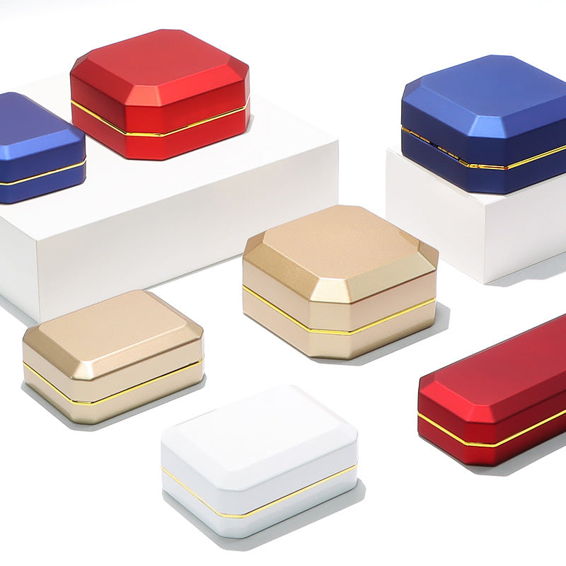octagon jewelry box with led