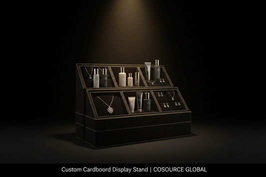 Custom cardboard display stand for retail — COSOURCE GLOBAL