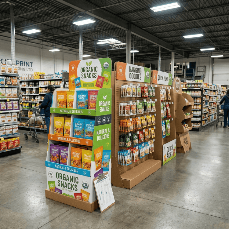 cardboard floor standing display units