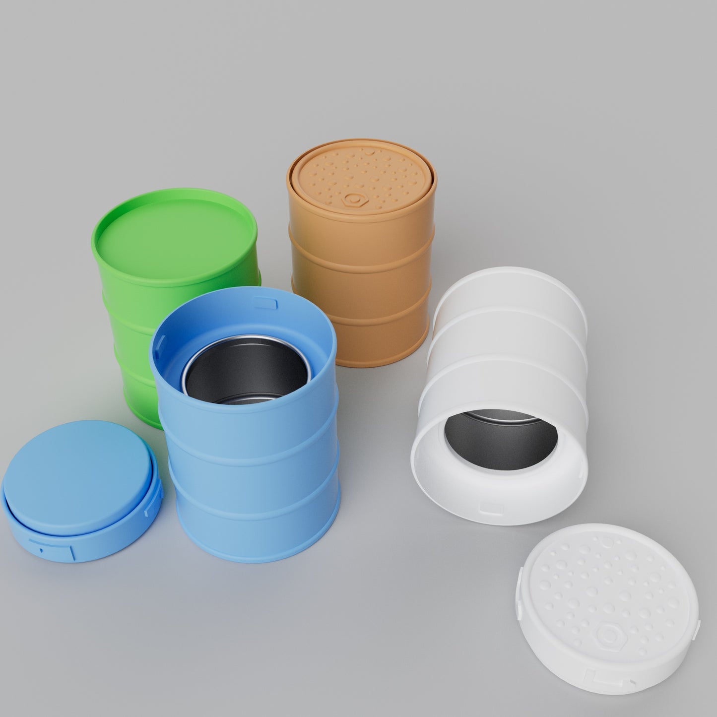 CR Round Tin D55xH76mm | Child-Resistant Metal Tin with Lid