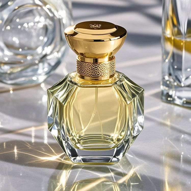 Cosource High-End Irregular Glass Perfume Bottle | Multi-Sided Refillable ...