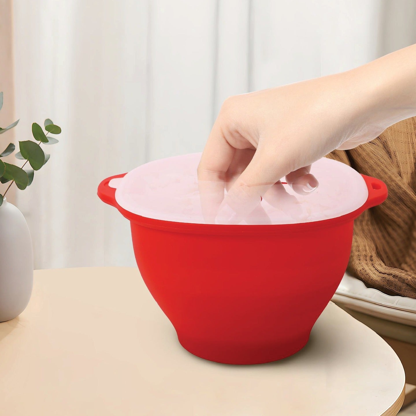 Custom Silicone Collapsible Popcorn Bowl – Food-Grade, Microwave Safe, Eco-Friendly