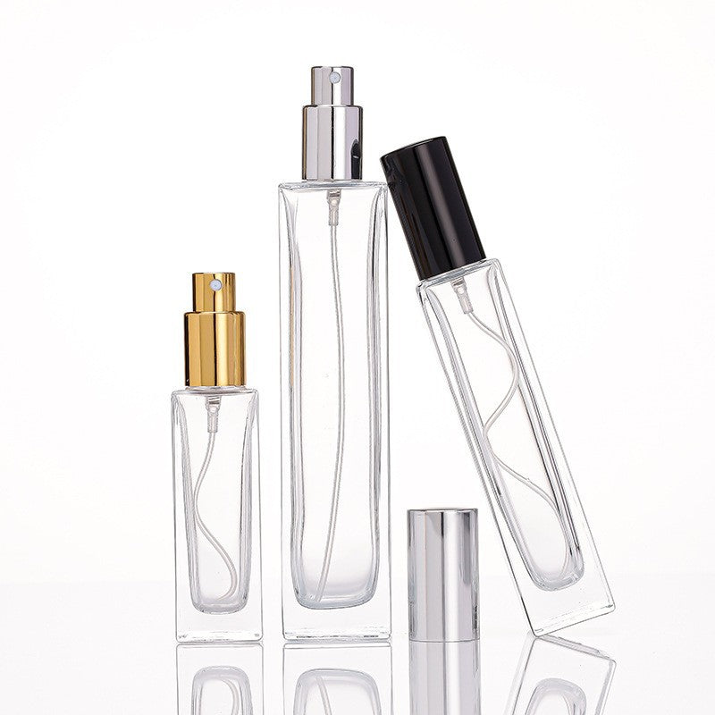 Portable Square Pump Bottle – Travel-Size Refillable Press Bottle