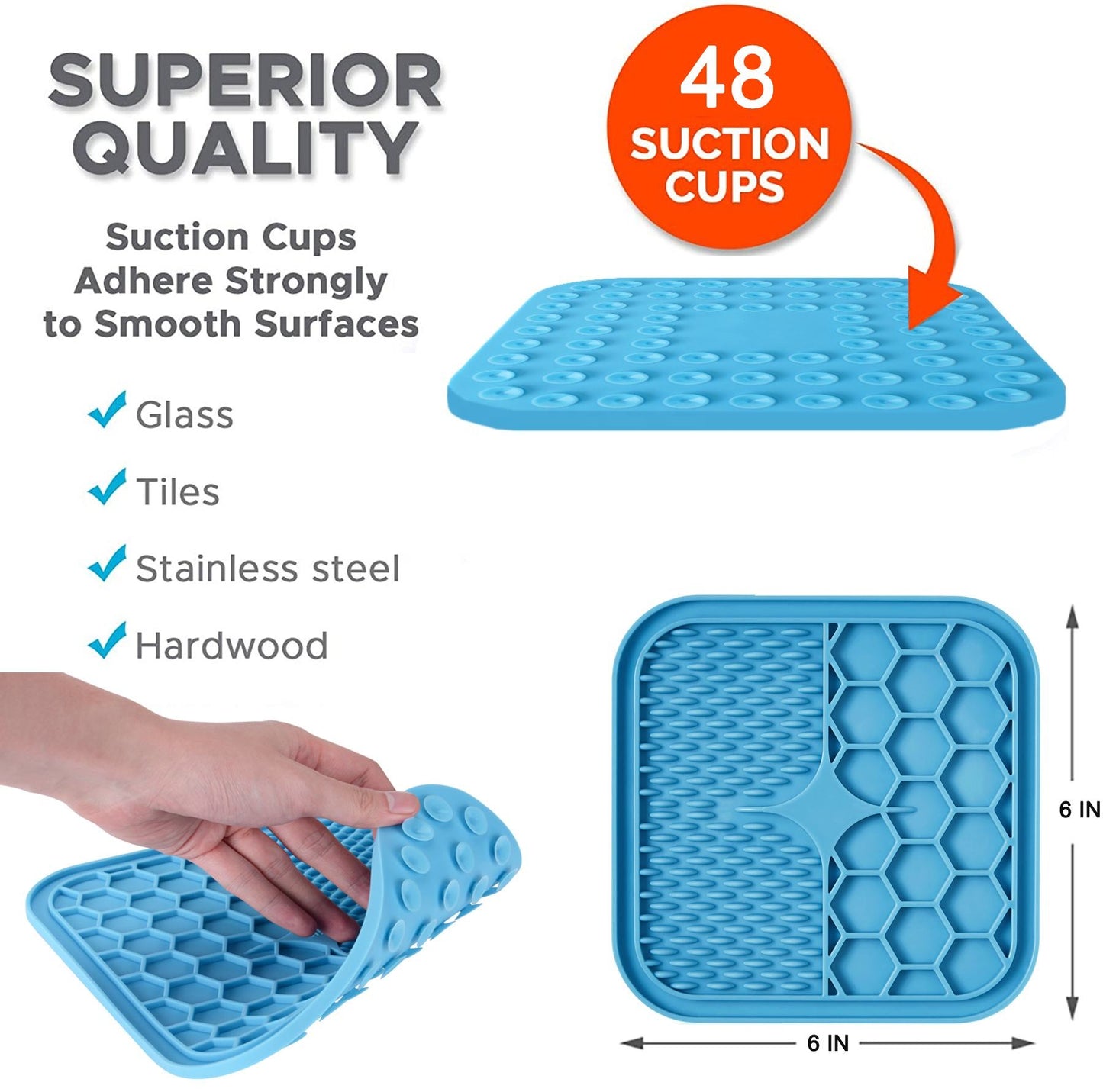 Custom logo silicone dog bath mat