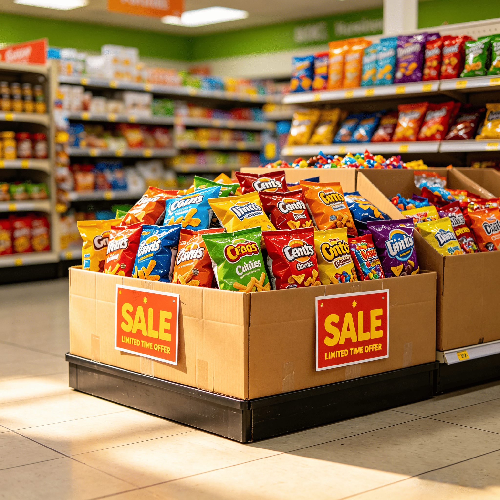 Retail Cardboard Dump Bins for Clearance, Discount & Bulk Sales Campaigns