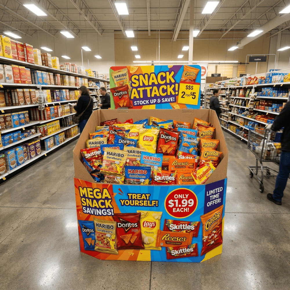 Dump Bin Displays | Custom Cardboard Retail Dump Bins – Cosource