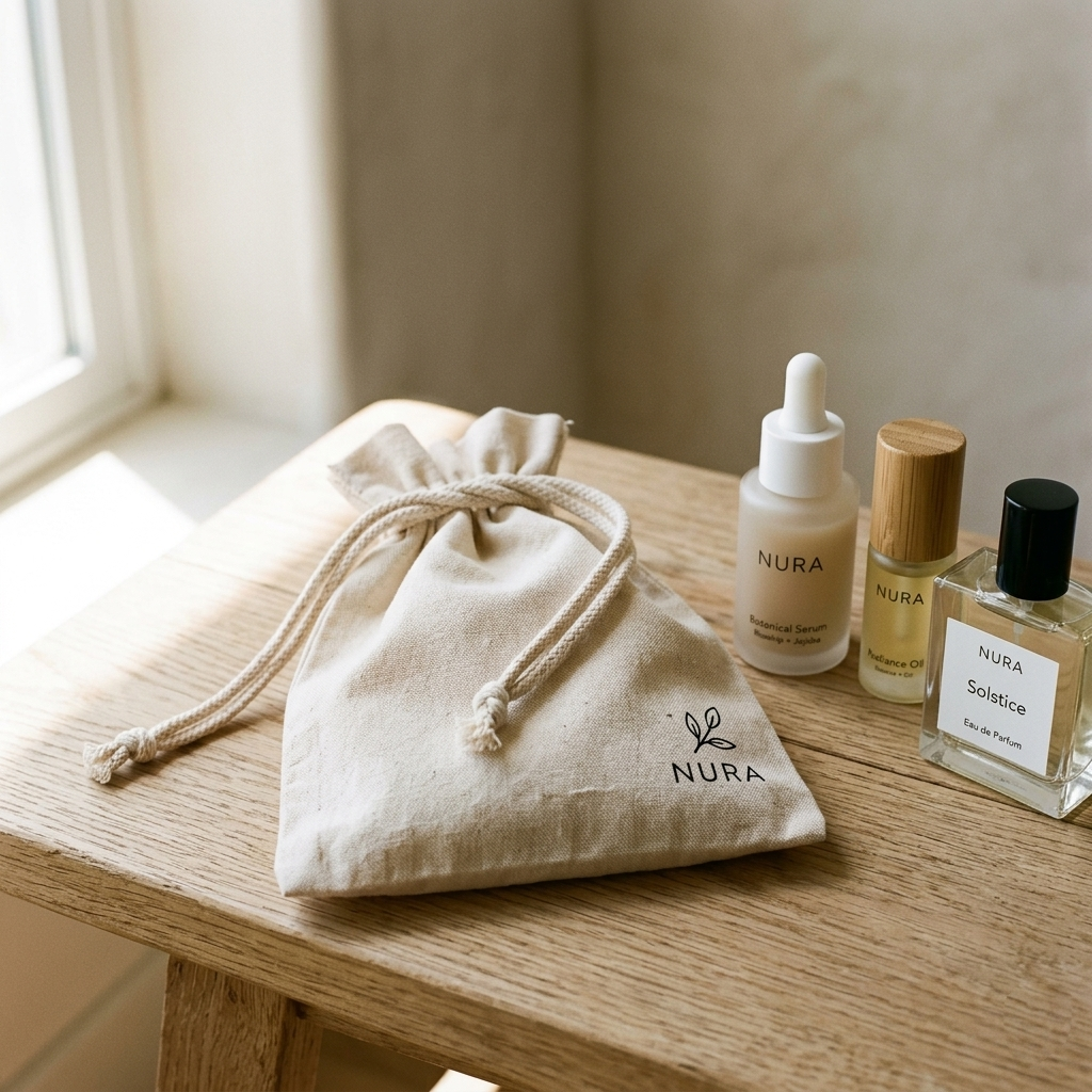 Fabric Bag for Cosmetic Packaging