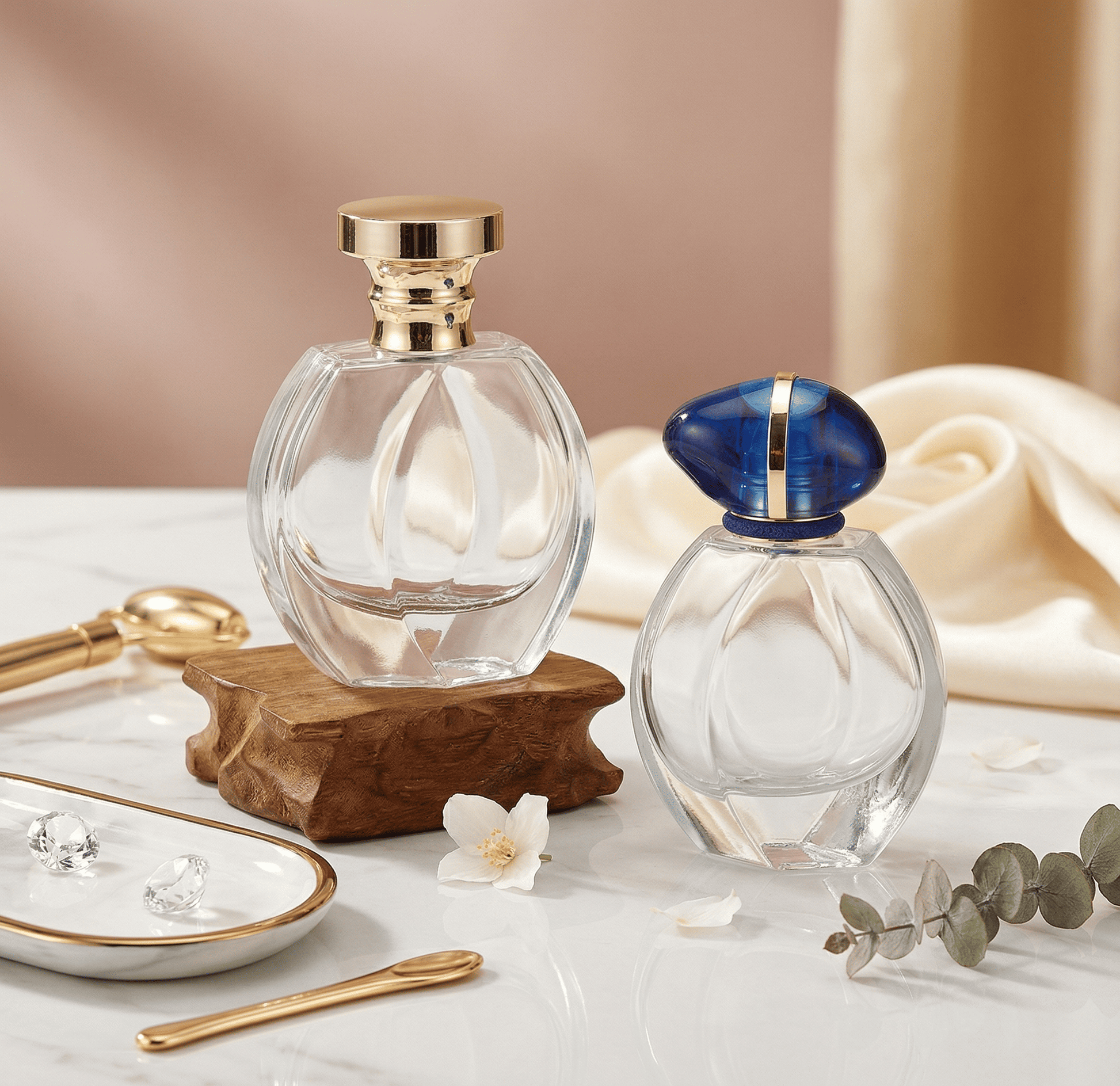 vintage crystal perfume bottles with stoppers