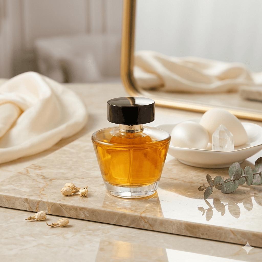 perfume in cone shaped bottle