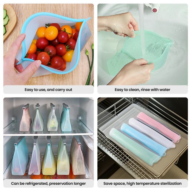 Reusable Silicone Food Storage Bag – Eco-Friendly, Freezer-Safe, BPA-Free
