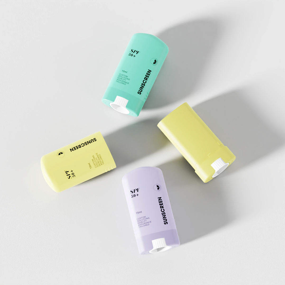 Plastic Deodorant & Sunscreen Stick Container – Oval Cosmetic Tube