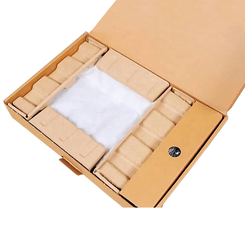 Eco-Friendly Molded Pulp Packaging Tray for Electronics & Fragile Items