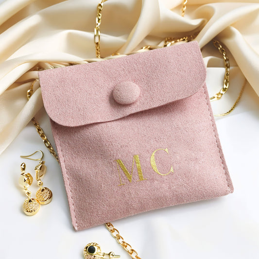 Custom Luxury Microfiber Jewelry Pouch