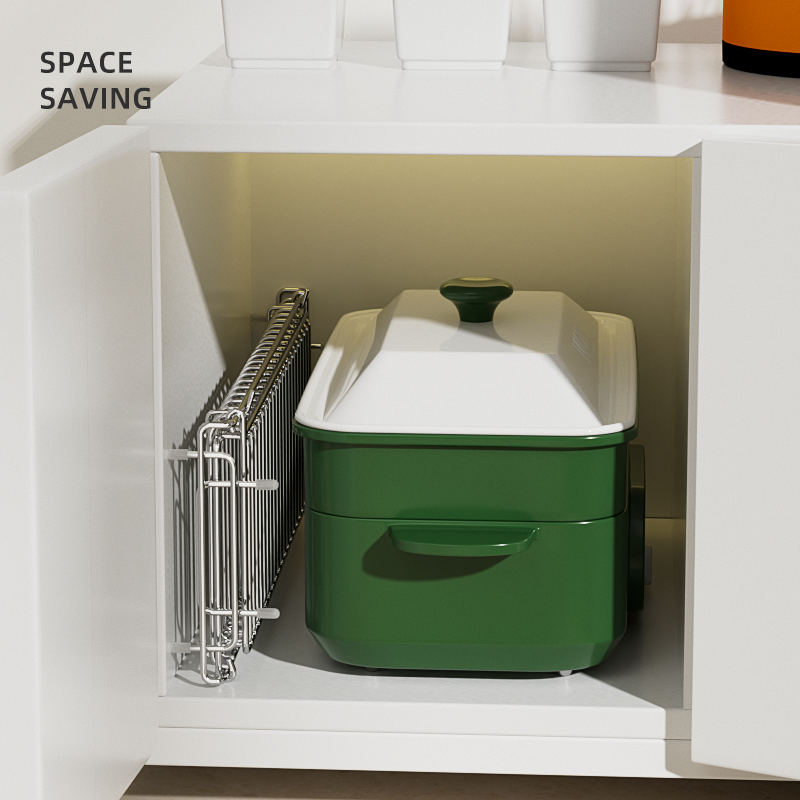 304 Stainless Steel Foldable Dish Drying Rack – Electrolytic Polished Bowl