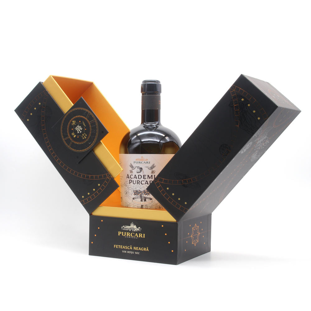 Premium Custom Double-Door Cardboard Liquor Bottle Gift Box