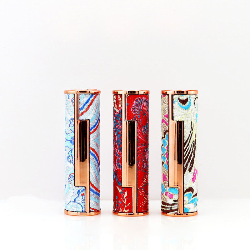 High-End Leather Press Lipstick Tube – Custom Logo Available