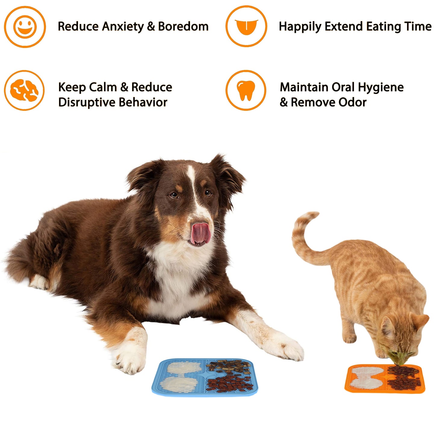 Custom Logo Silicone Dog Bath & Pet Lick Mat with Strong Suction Cups