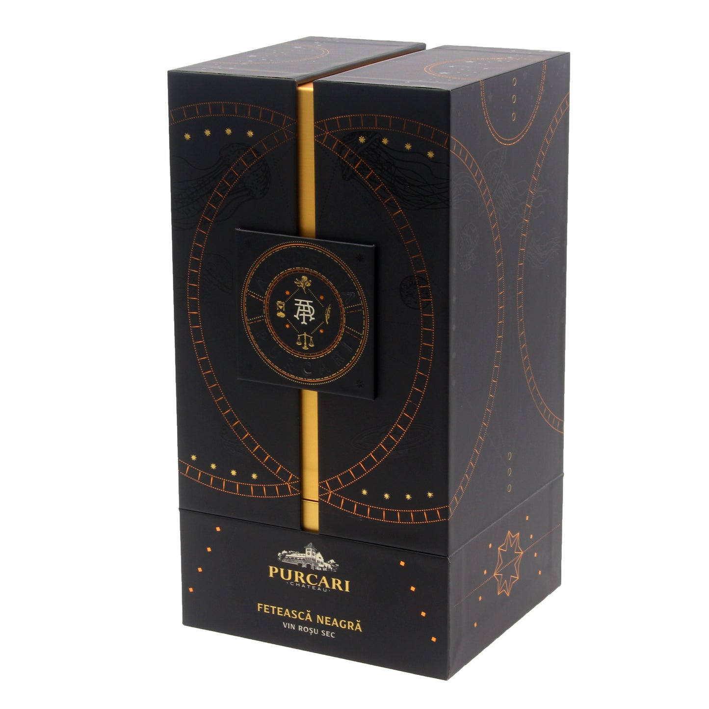 Premium Custom Double-Door Cardboard Liquor Bottle Gift Box