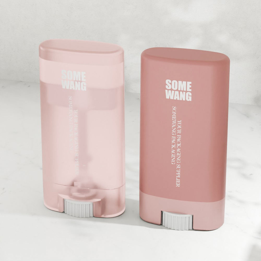 Plastic Deodorant & Sunscreen Stick Container – Oval Cosmetic Tube