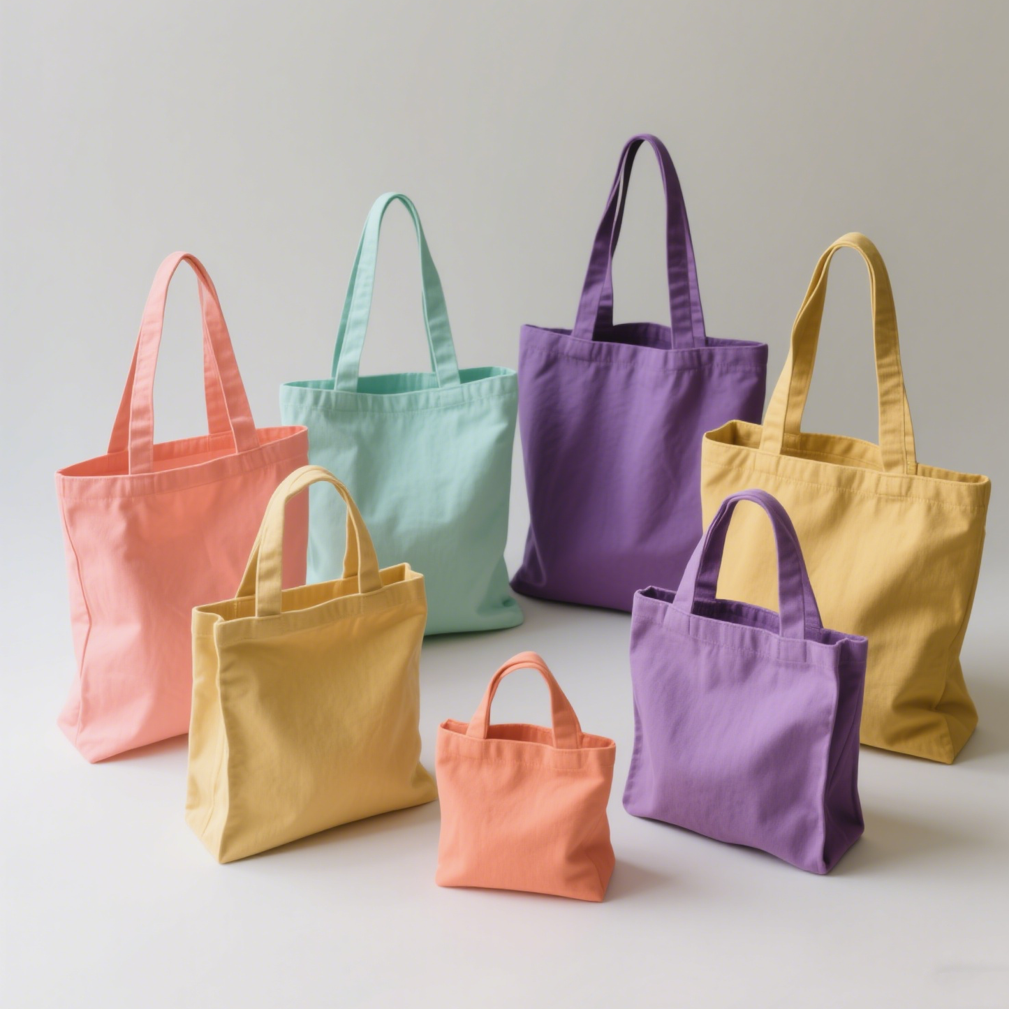 Custom Cotton Tote Bag – Lightweight Reusable Canvas Grocery Bag with Logo