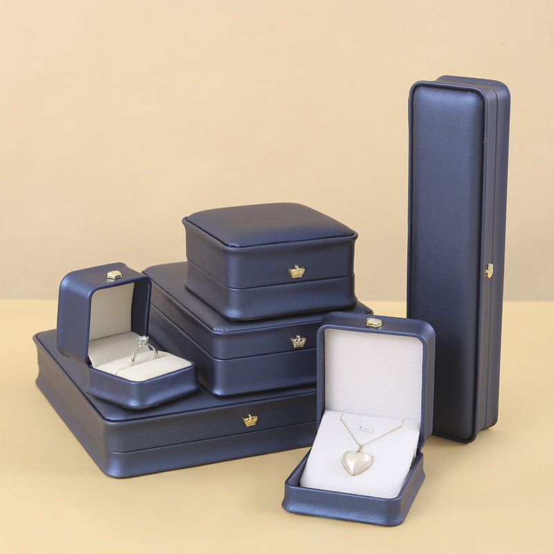 Set of Blue Rigid Jewelry Boxes