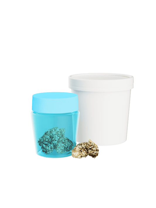 60ml plastic jar with screw lid – perfect for gummies or edibles