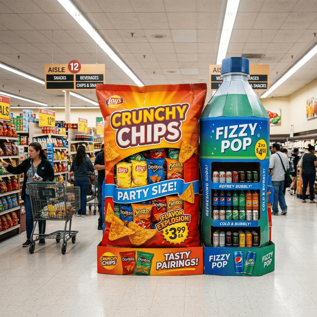 Grocery & Supermarket Floor Display Stands