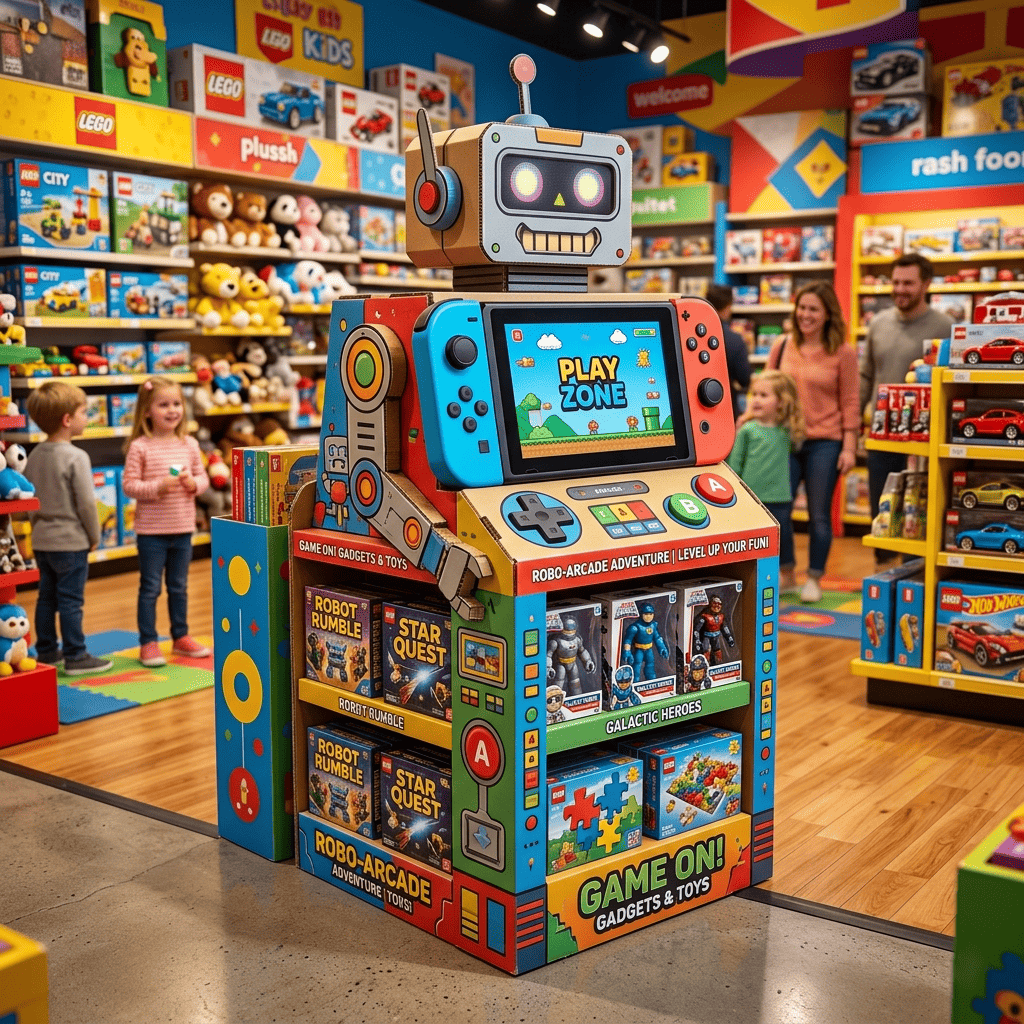 Electronics & Toy Retail Floor Display Stands