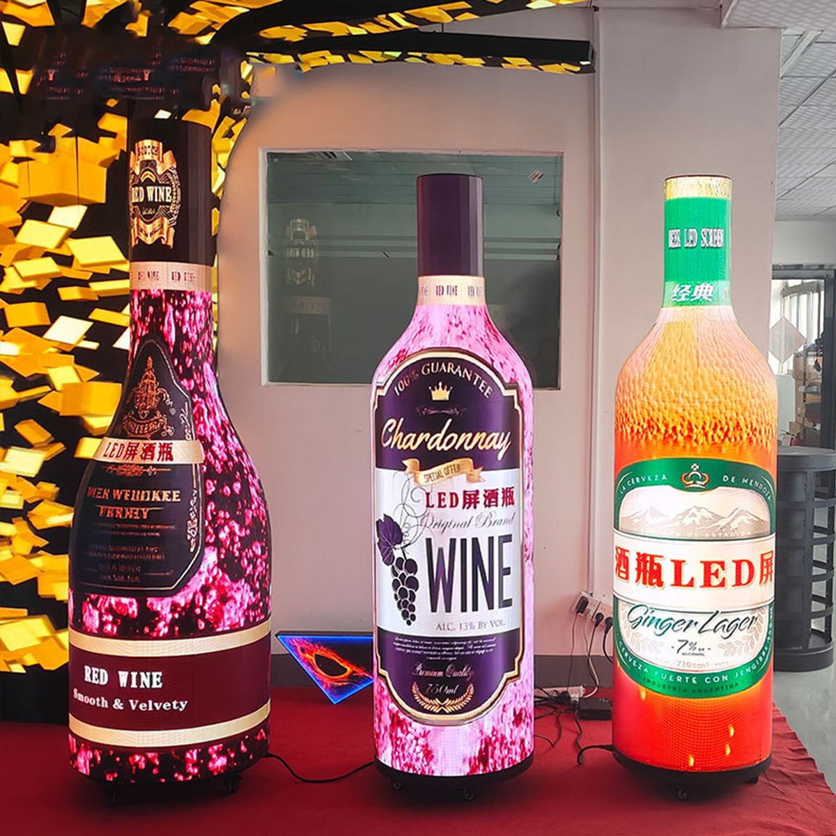 Bootle Display Bottle-Shaped 3D LED Display | Custom LED Advertising Screen – Cosource