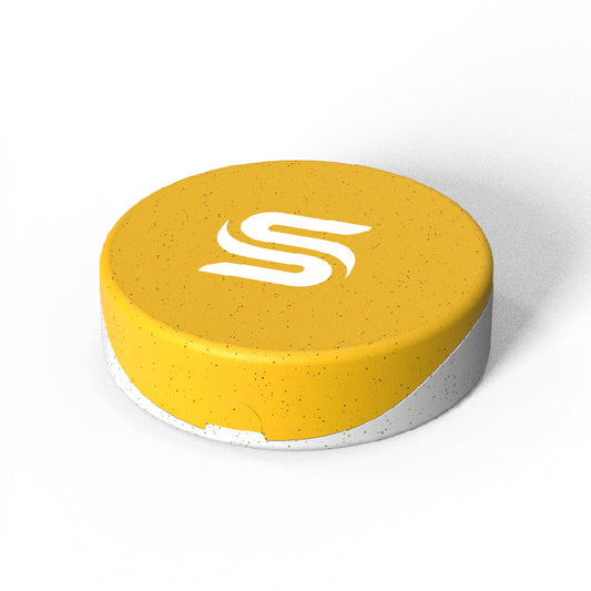 Round plant fiber child-resistant case for pre-rolls or balm