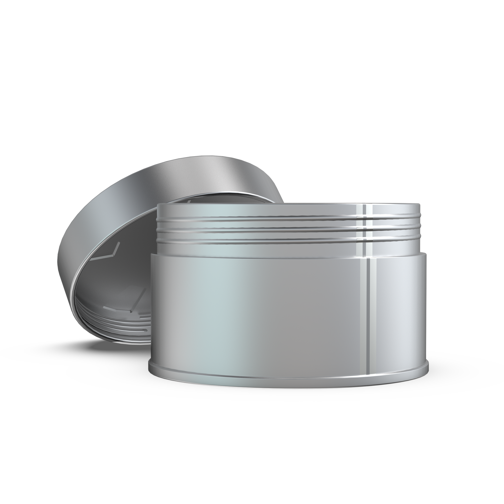 Custom CR round tin with embossed logo