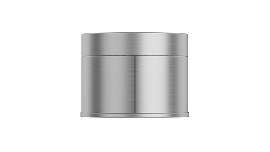 Branded round tin with CR twist lid