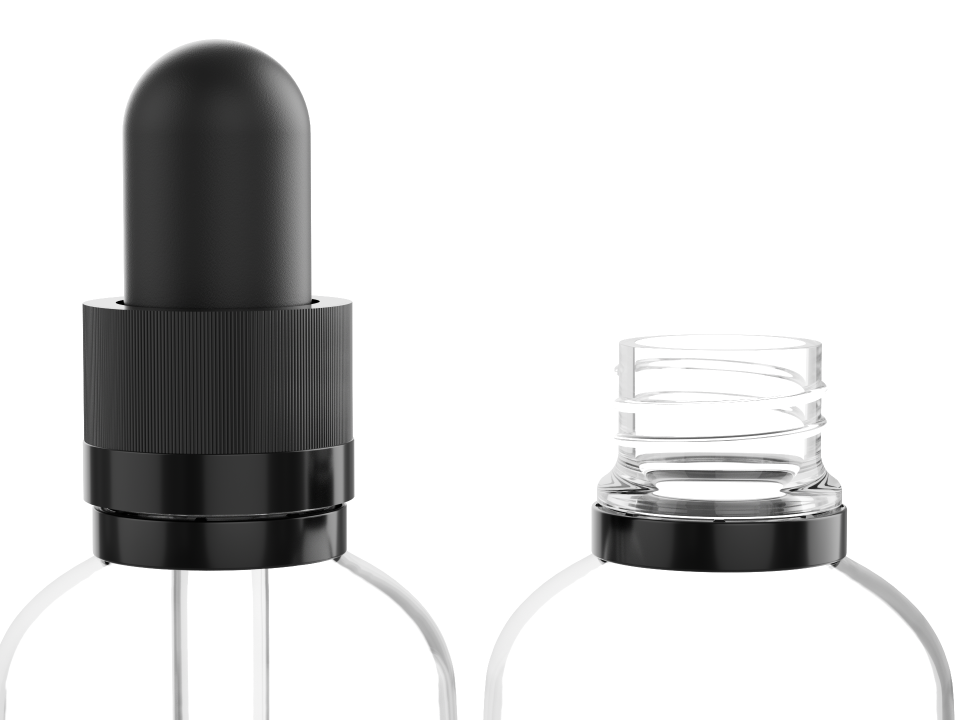 Child-resistant round amber glass tincture bottle, 30ml capacity, ideal for CBD oils.