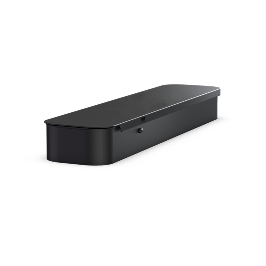 Matte black slide tin with child lock