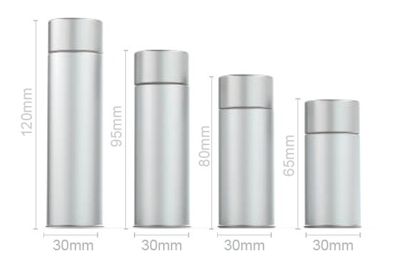  child-resistant tin container with lined lid for airtight seal