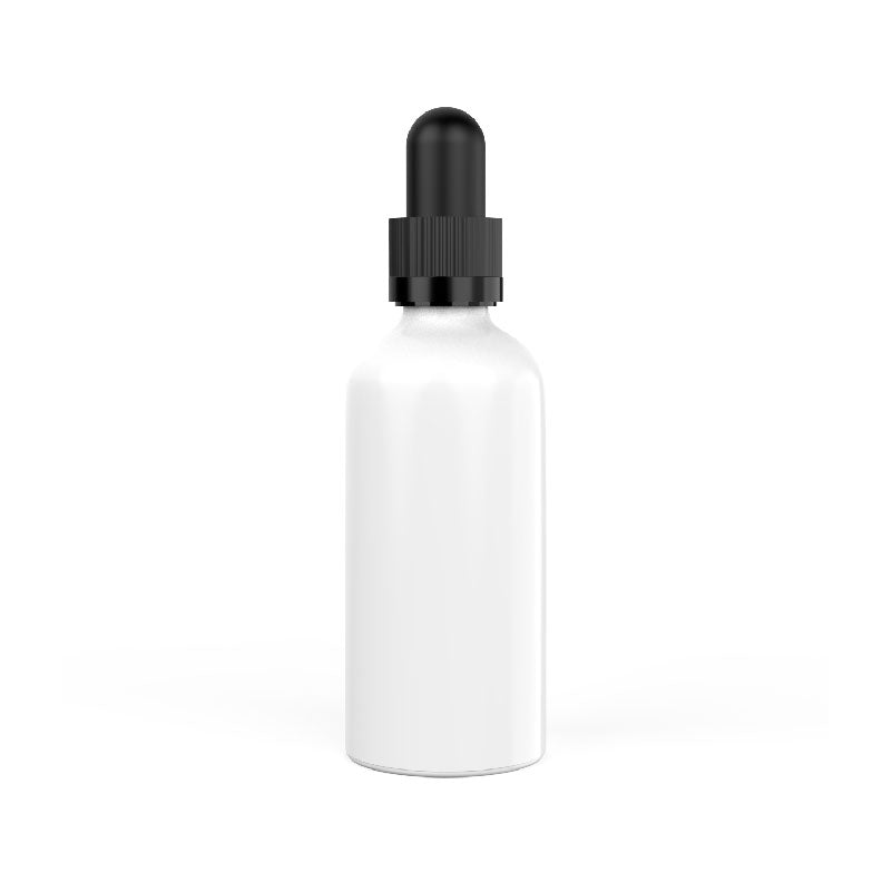 Clear glass child-resistant tincture bottle, suitable for essential oil packaging.