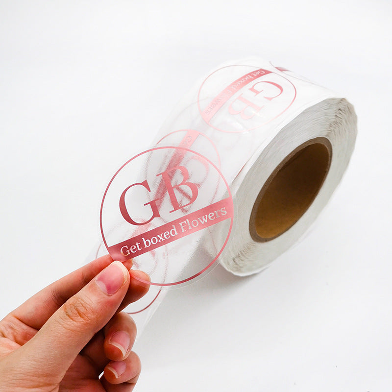 Custom die-cut stickers with unique branding designs for businesses