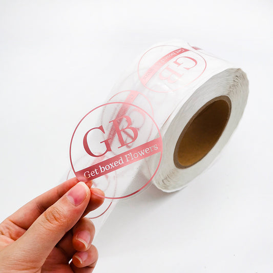 Custom die-cut stickers with unique branding designs for businesses