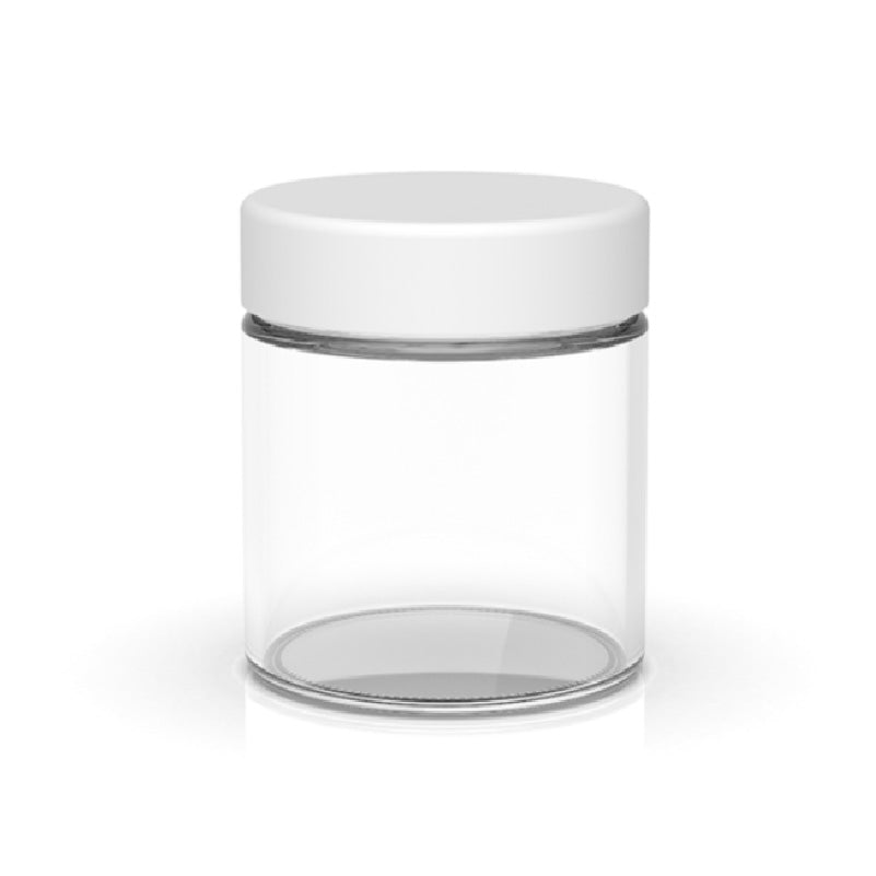 3 oz Child-resistant Round Glass Jar