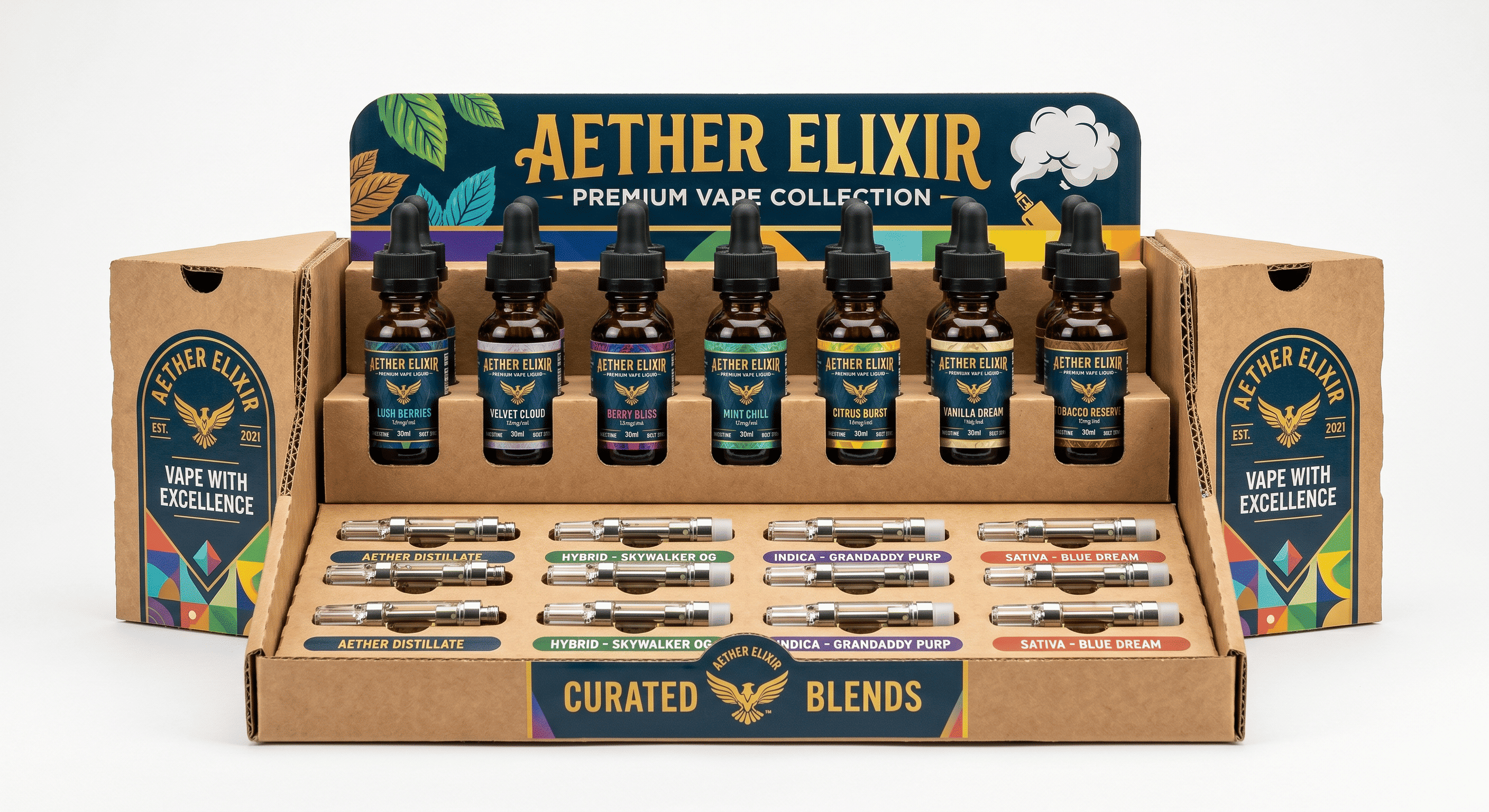 retail counter cannabis display riser