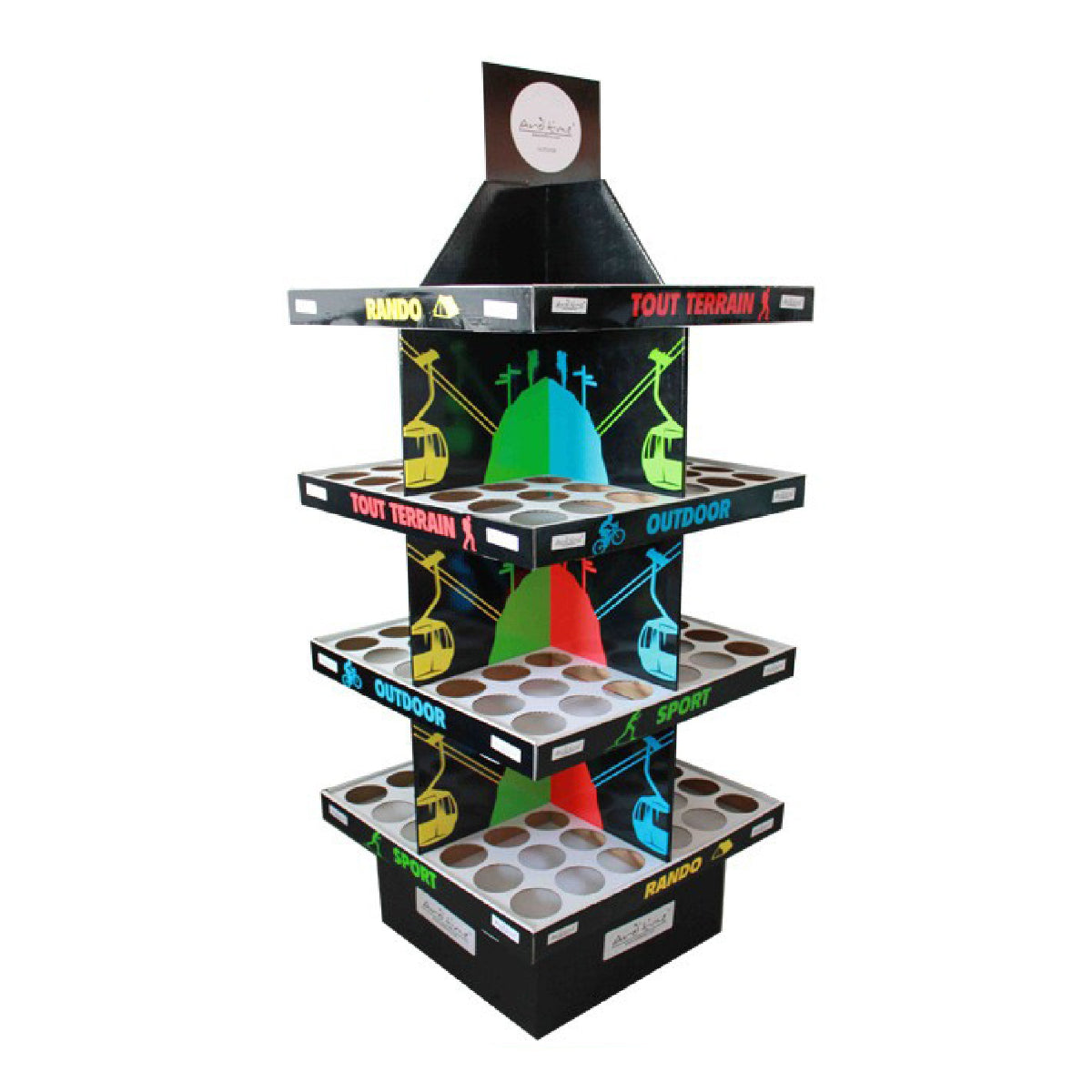 Custom Shape Display Custom Shaped Cardboard Display | Die-Cut Creative POP Displays – Cosource