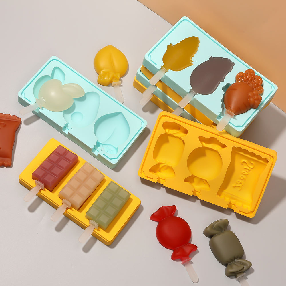 silicone ice cream and molds